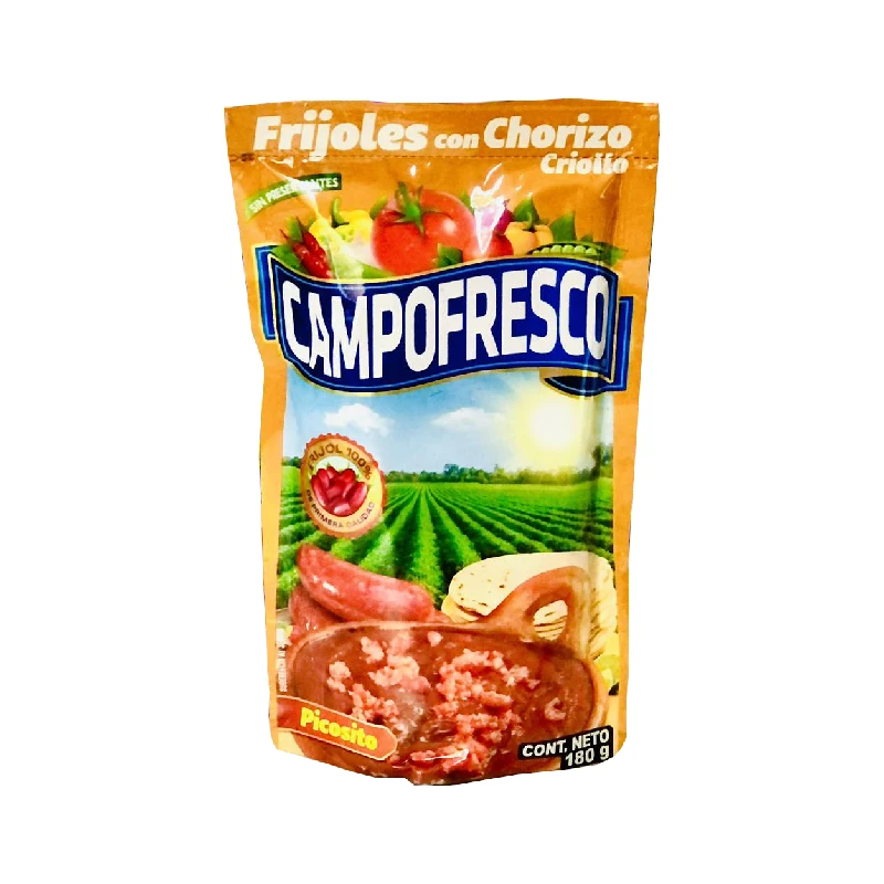 Frijol Campofresco  Con Chorizo Criollo Picosito 180G