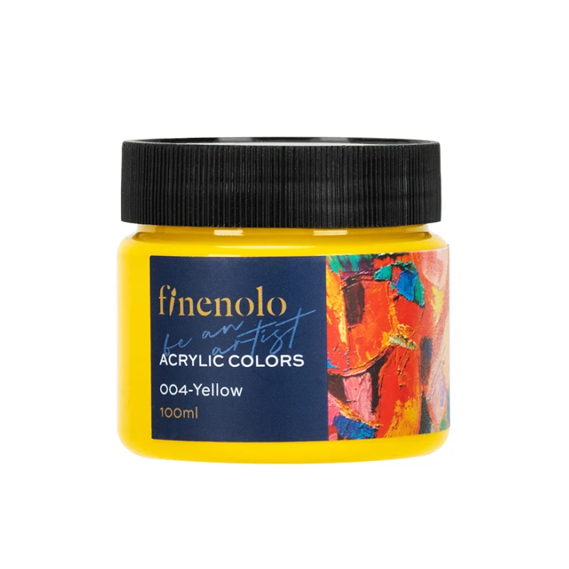 Pintura Acril 100Ml Amarillo Finenolo Deli
