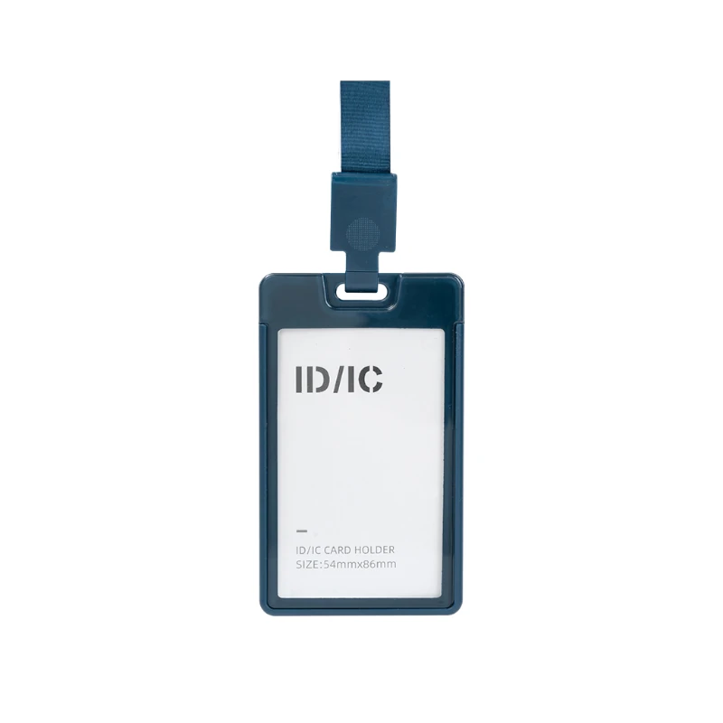 Porta Carnet Plastico Deli  Vertical Con Cordon Azul