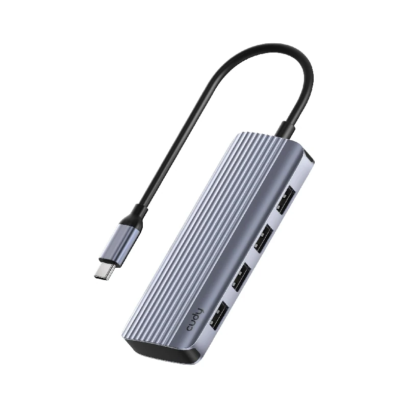 Hub Usb-C 6 Puertos Uh500 Plata Cudy