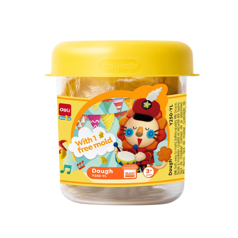 Masa Para Moldear Deli 4 Onzas 3Y+ Amarillo