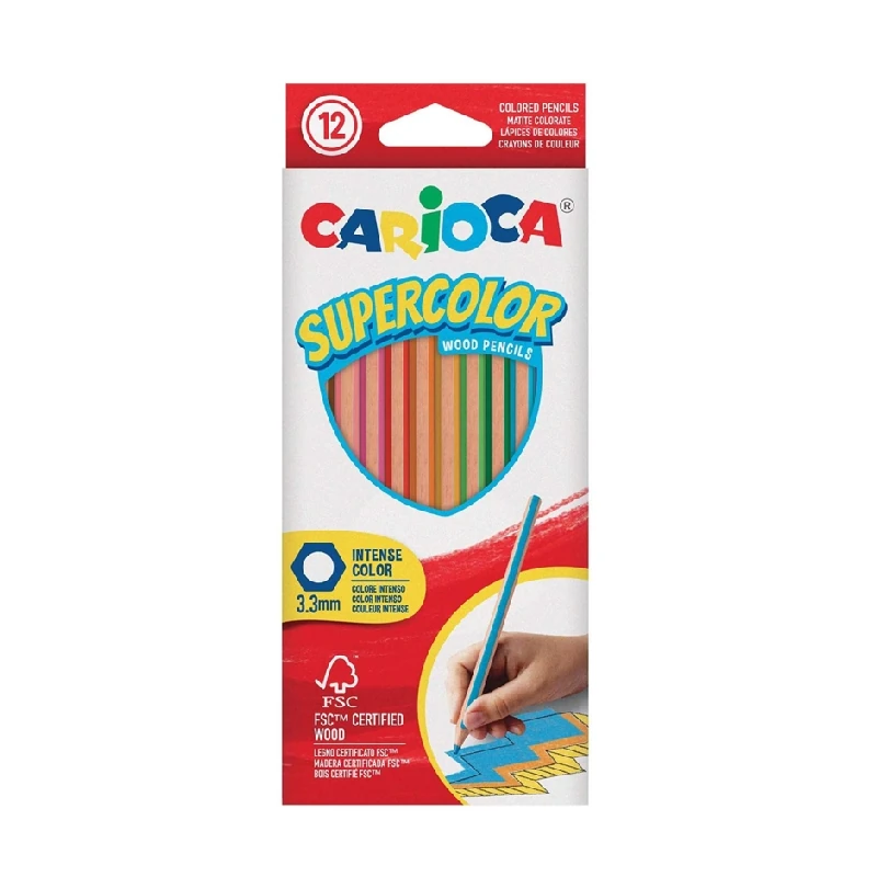 Lapiz Color Largo Paquete 12 Carioca Tita