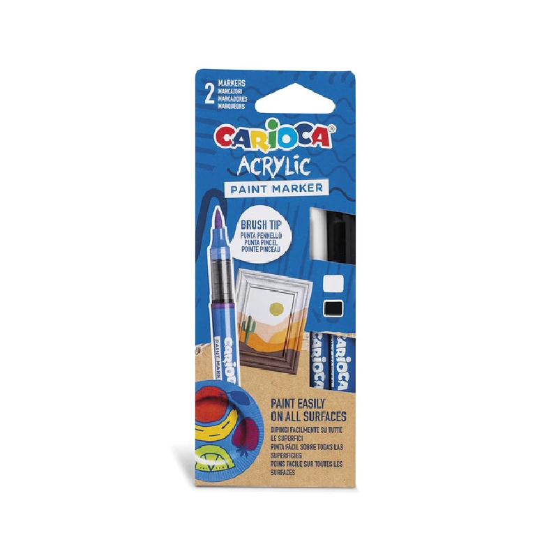 Marcador Escolar Paquete 2 Carioca Paint