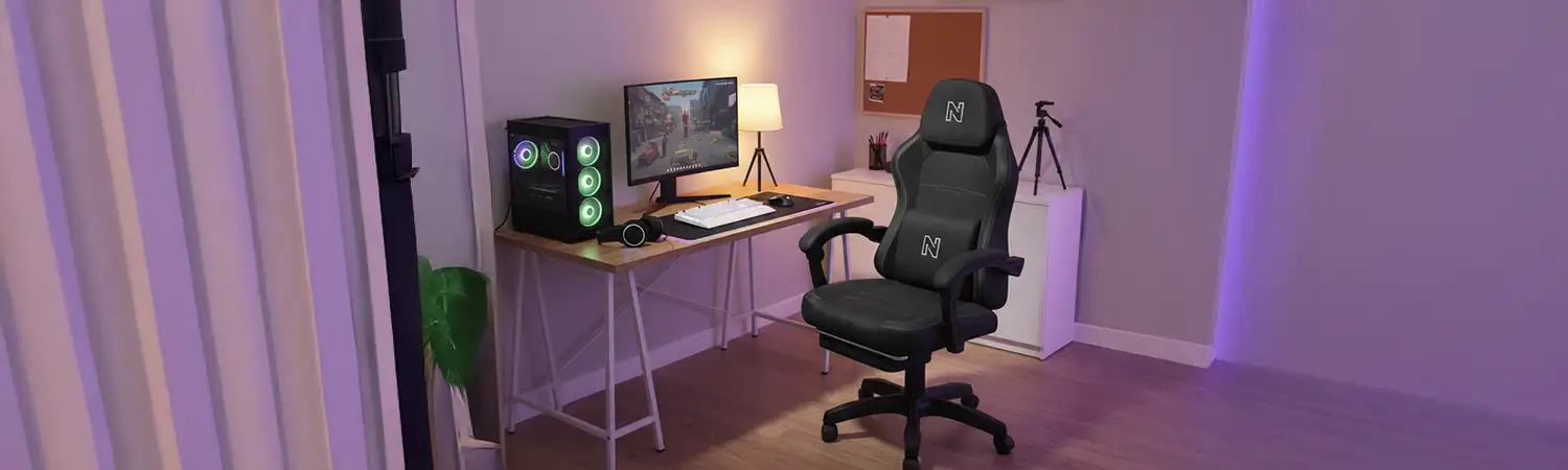 Silla Gaming Supreme 220 lb con reposapiés Nenotech