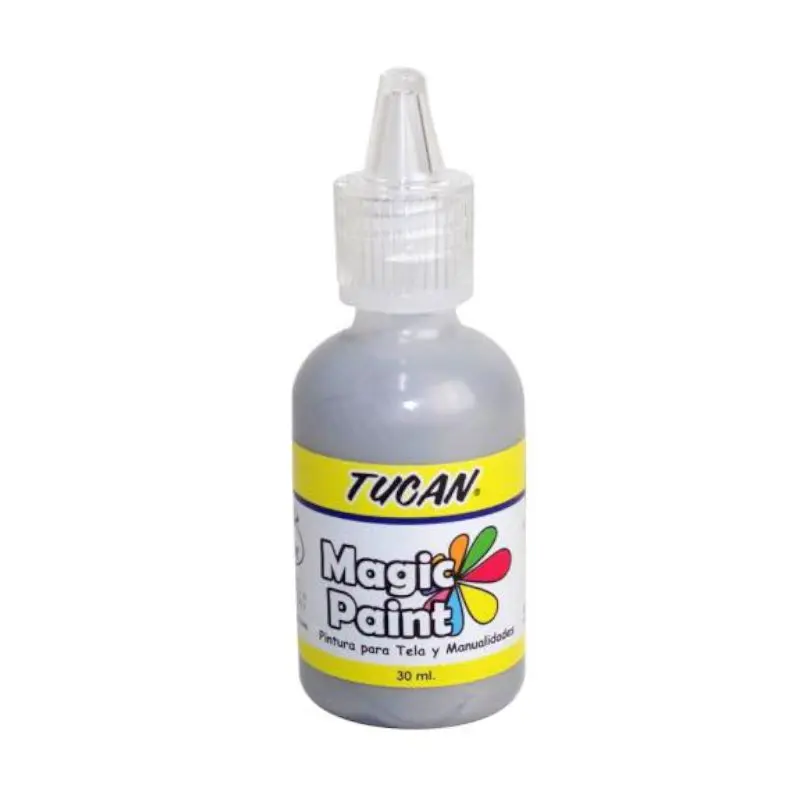 Pintura Textil 30ml Magic Plata Tucan