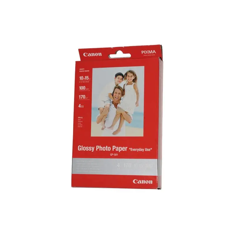 Papel Foto 4X6 10Hjs Glossy Gp-501 Canon
