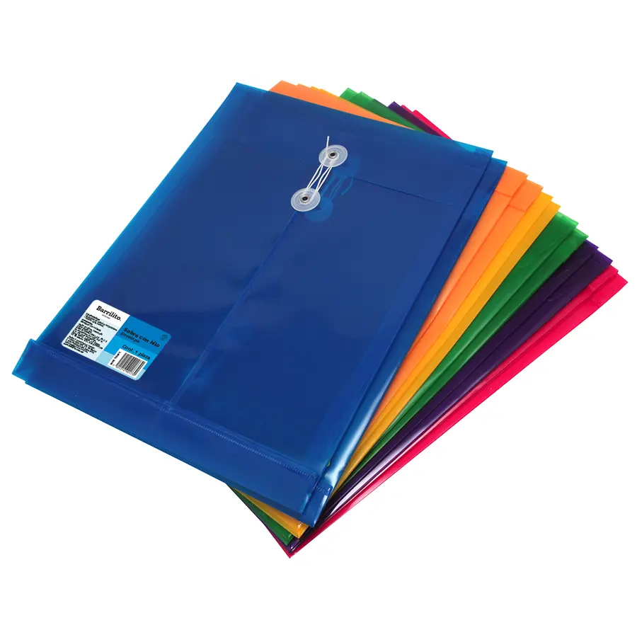 Sobre Plastico A4 Con Cordon Vertical 115A4Vn Barrilito