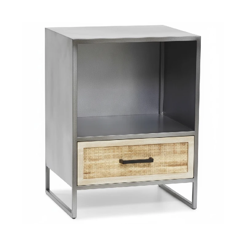 Mesa Para Dormitorio 55X40X37Cm Gris