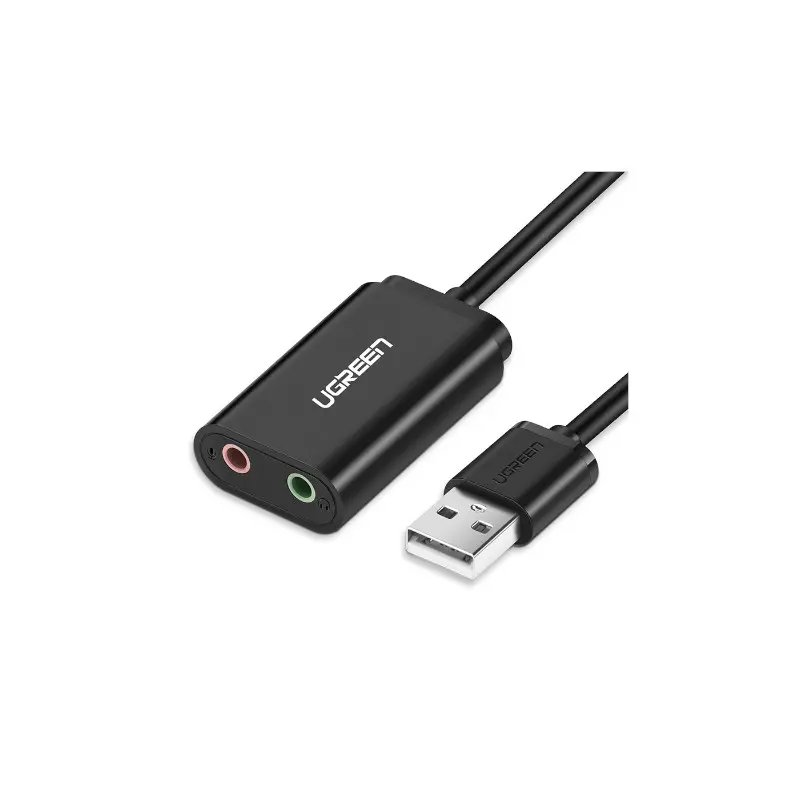Adaptador Audio Usb-A 3.5Mm Doble Negrous205 Ugreen