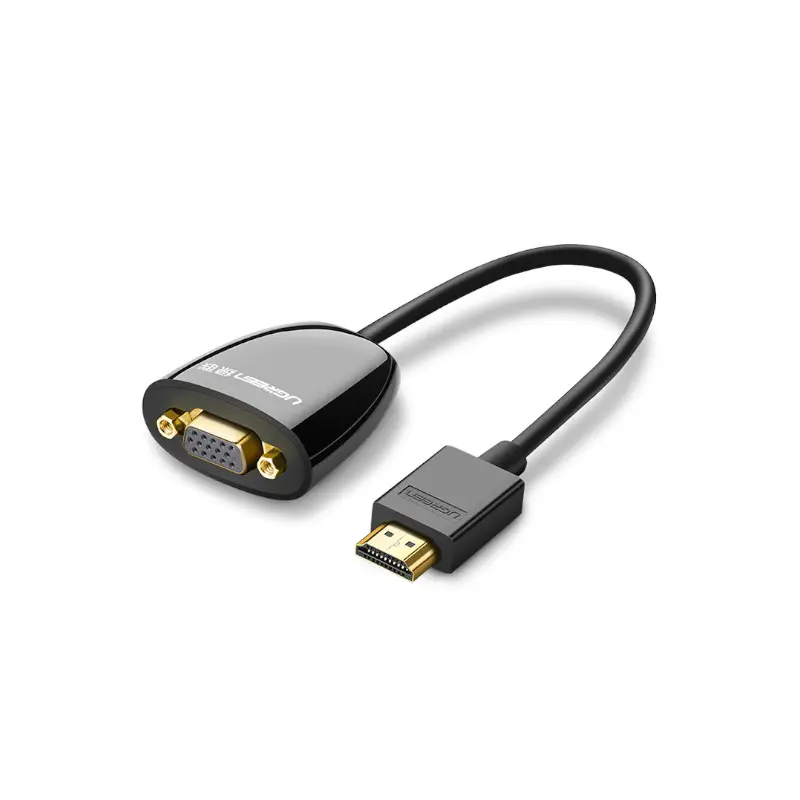 Convertidor Hdmi M A Vga H Sin Audio Negro Mm105 Ugreen