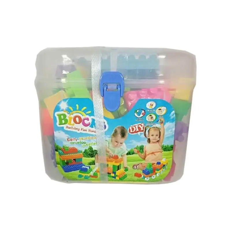 Juego Didactico Paquete72 Bloque Plastico Caja Para Armar
