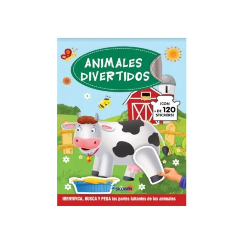 Libro De Actividades Animales Divertidos2 Con Stickers Surt