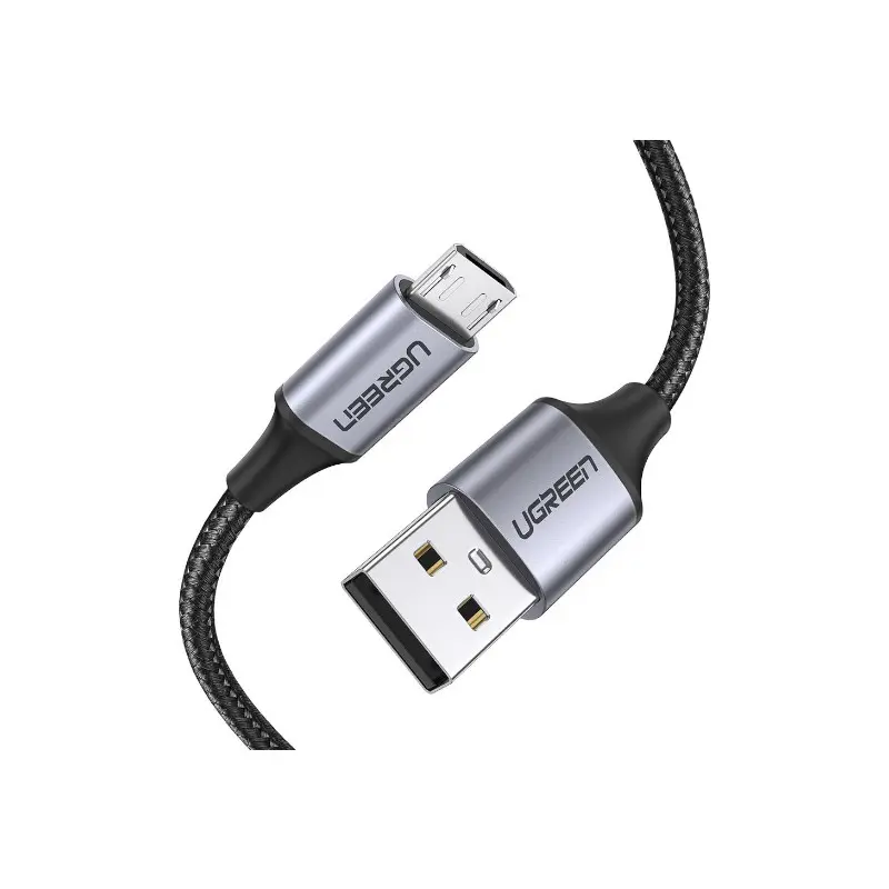 Cable Usb-A 2.0 A Micro Usb 2M Trenzado Negro Us290 Ugreen