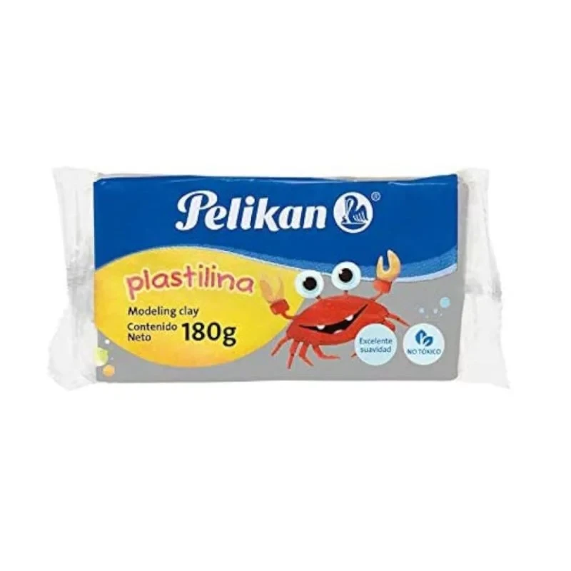 Plastilina Pelikan Marqueta Gris 180 Grs