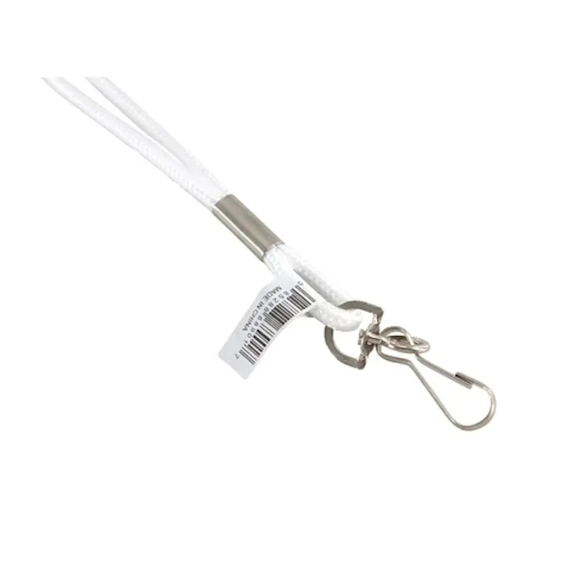 Cordon Para Gafete Blanco 36  Con Gancho 68901