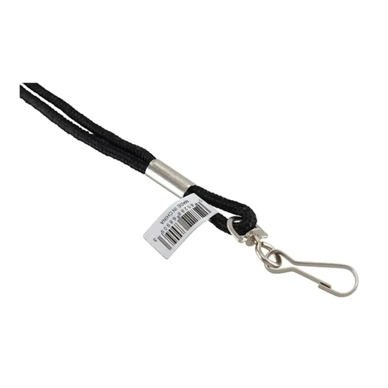 Cordon Para Gafete Negro 36  Con Gancho 68909