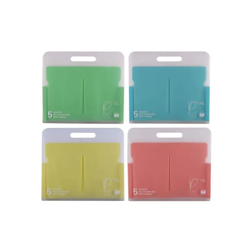 Acordeon Plastico A4 5 Divisiones Surtido Merletto