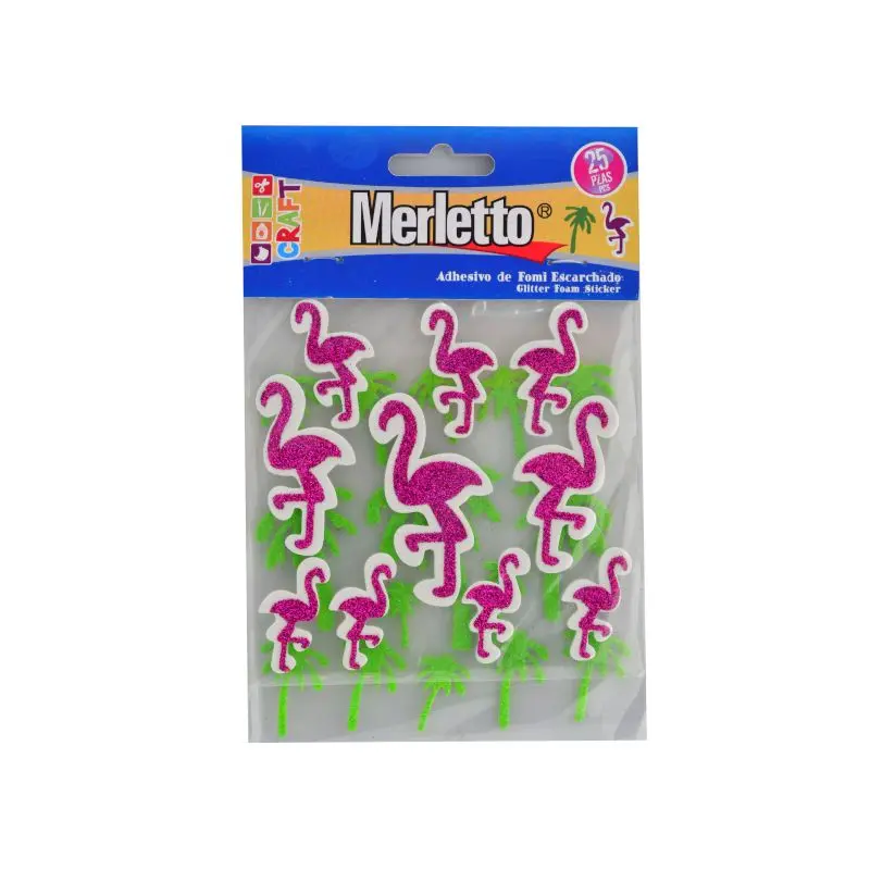 Foamy Adhesivo Escarchada Flamenco Merletto