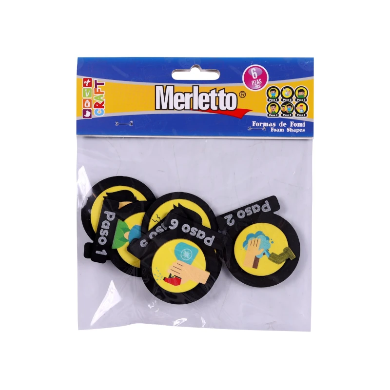 Foamy Figura Cuidado Personal Paquete6 Covid Merletto