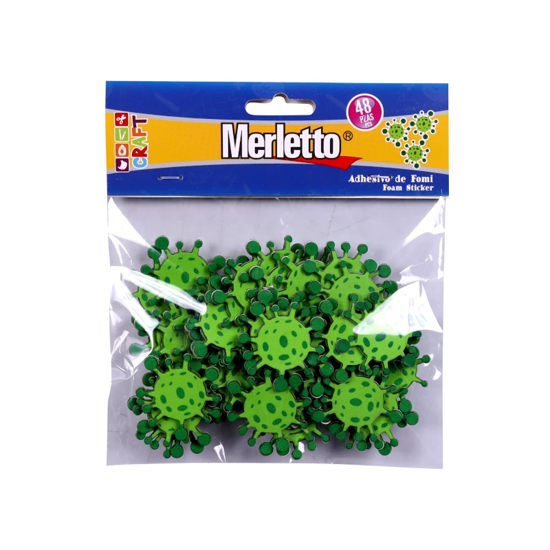 Foamy Figura Coronavirus Pequeño Paquete48 Covid Merletto