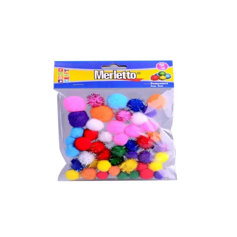 Pom Pom De Color Paquete 50 Merletto