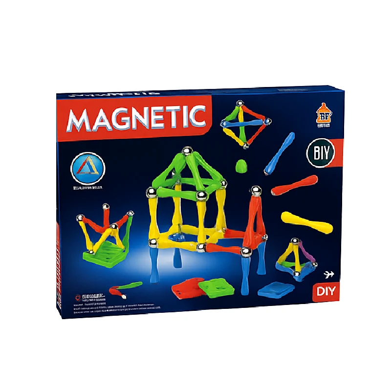 Juego Armable Magnetico 65 Pzs