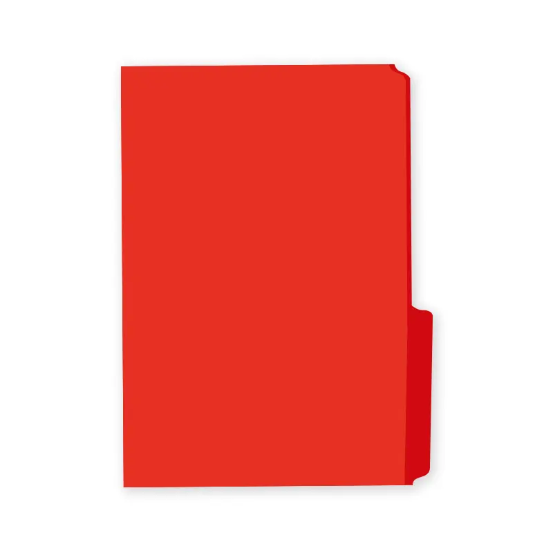 Folder Tamaño Oficio Rojo Mis Pasitos