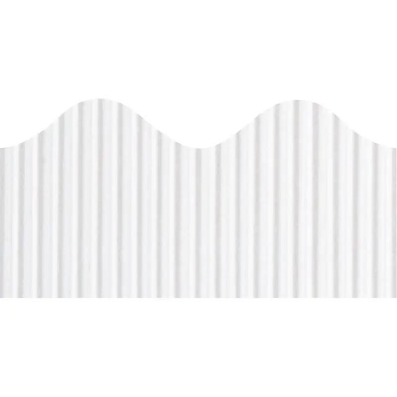 Borde Corrugado Blanco 2-1/4X50'