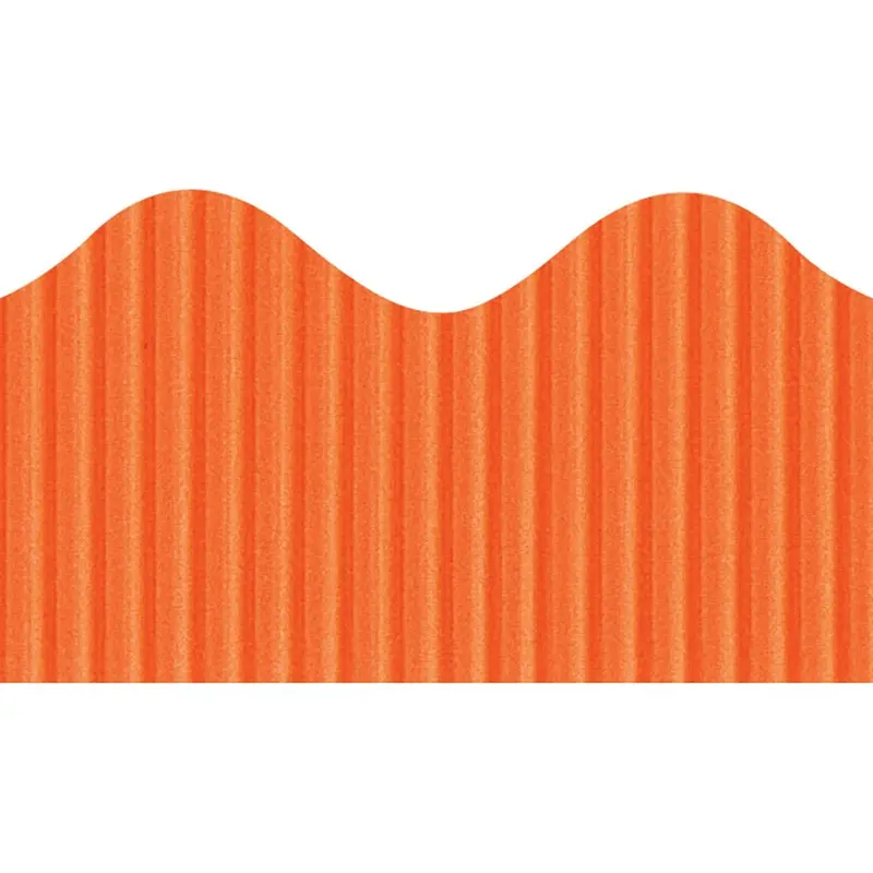 Borde Corrugado Naranja 2-1/4X50'