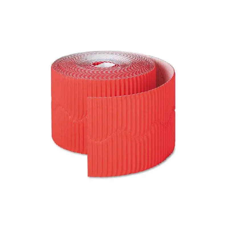 Borde Corrugado Rojo Festivo 2-1/4X50'