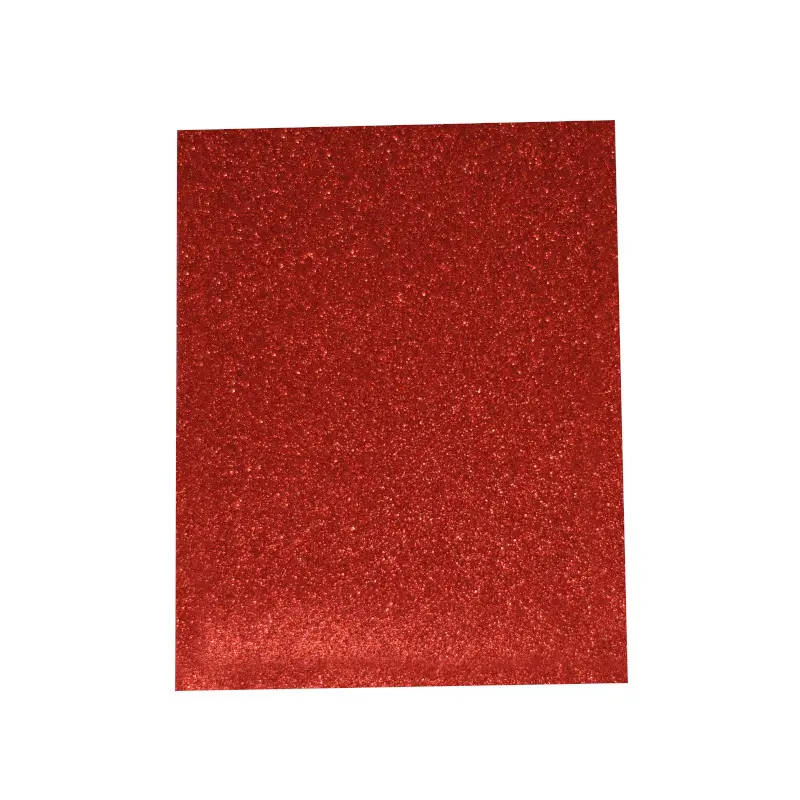 Foamy Tamaño Carta Escarchada Rojo Paquete10