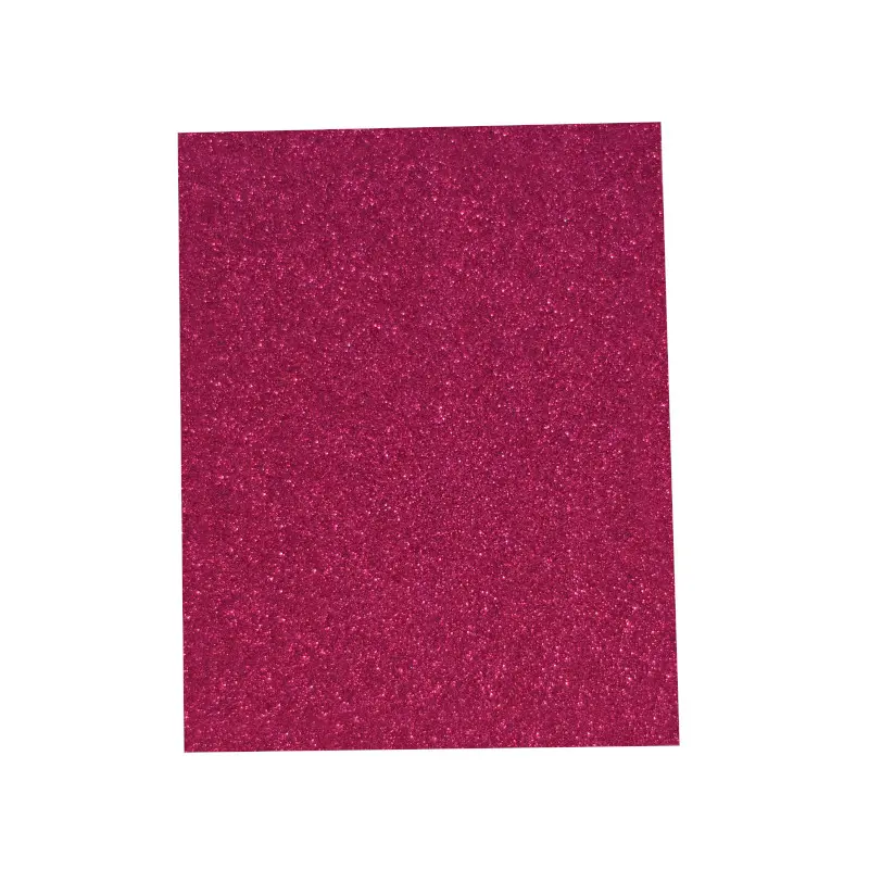 Foamy Tamaño Carta Escarchada Fucsia Paquete10