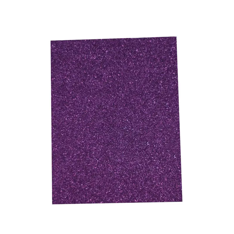 Foamy Tamaño Carta Escarchada Purpura Paquete10