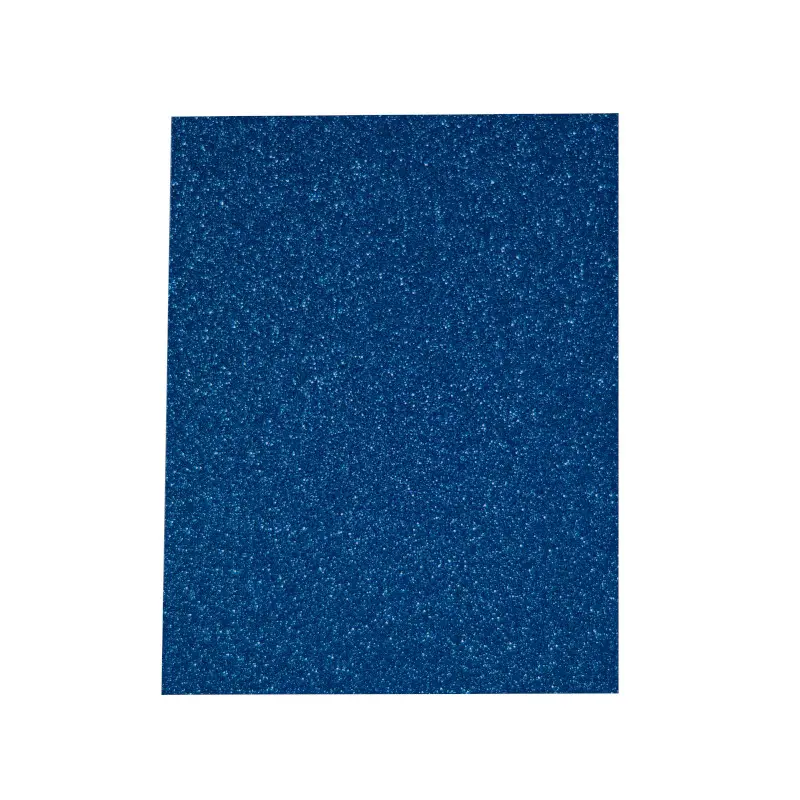 Foamy Tamaño Carta Escarchada Azul Paquete10
