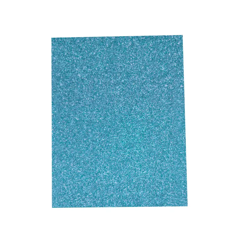 Foamy Tamaño Carta Escarchada Azul Cl Paquete10