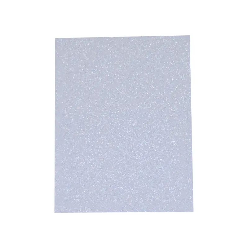 Foamy Tamaño Carta Escarchada Blanco Paquete10