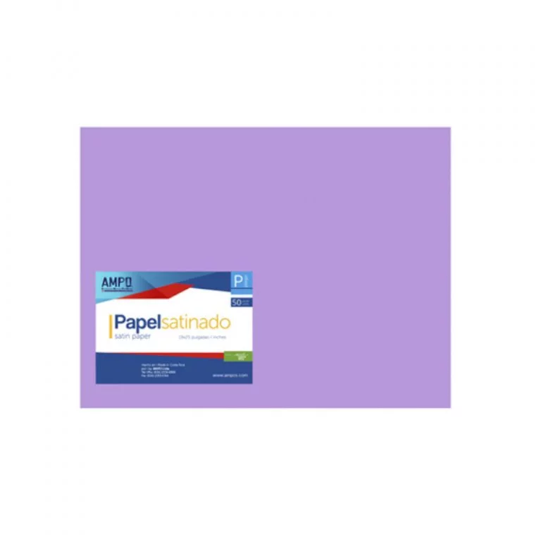 Papel Lustre Lila 58X63.5Cm