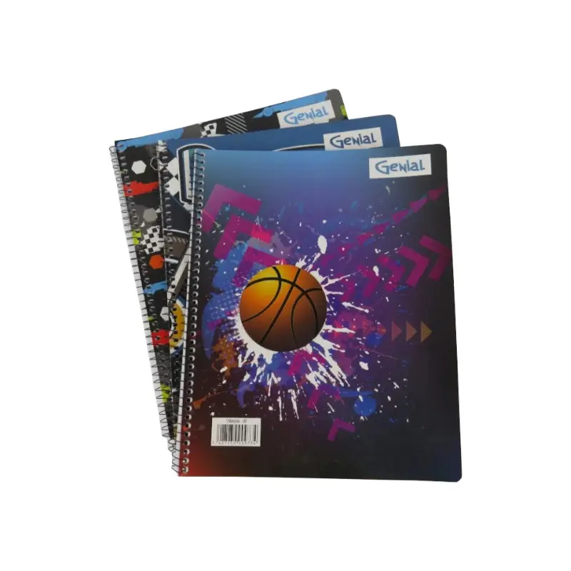 Cuaderno Espiral 1 Materia 70 Hjs UV Genial Diseños Masculino