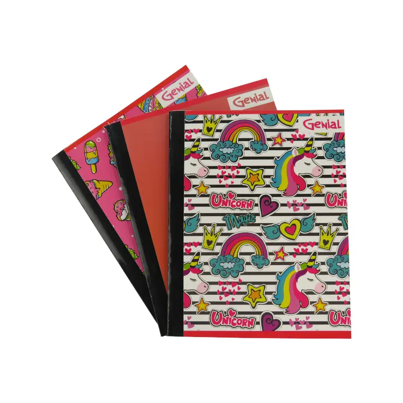 Cuaderno Cosido Grande 200 Pag Genial Diseños Niña