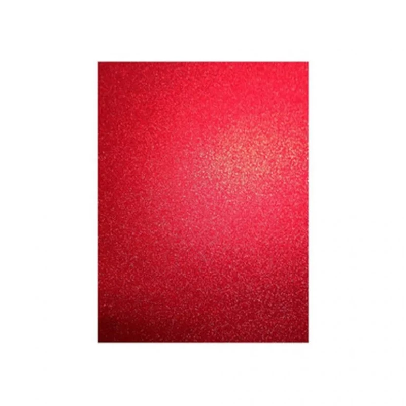 Foamy Pliego Escarchada Rojo Paquete10 50X70Cm
