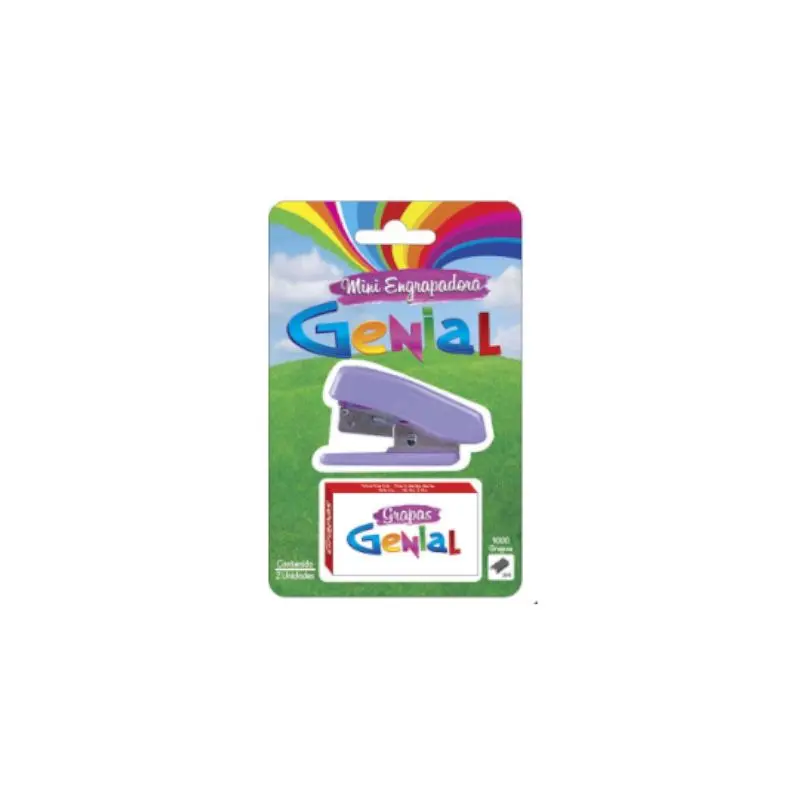 Grapadora Mini Genial Con Grapa Surtido