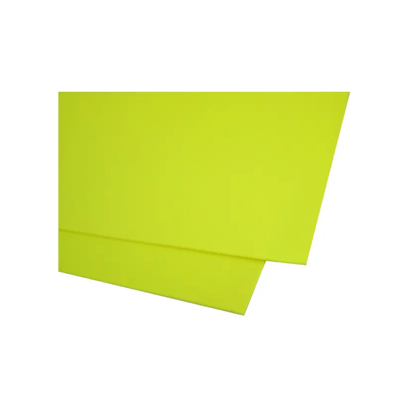Foamy Tamaño Carta Fluorecente Amarillo Paquete10