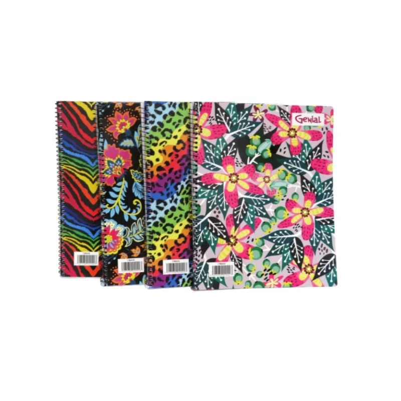 Cuaderno Espiral 2 Materias Genial Diseños Femeninos