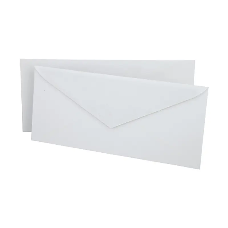 Sobre Blanco Tamaño Oficio 10.5 X 24 Cms Paquete50 Cinta Desplegable