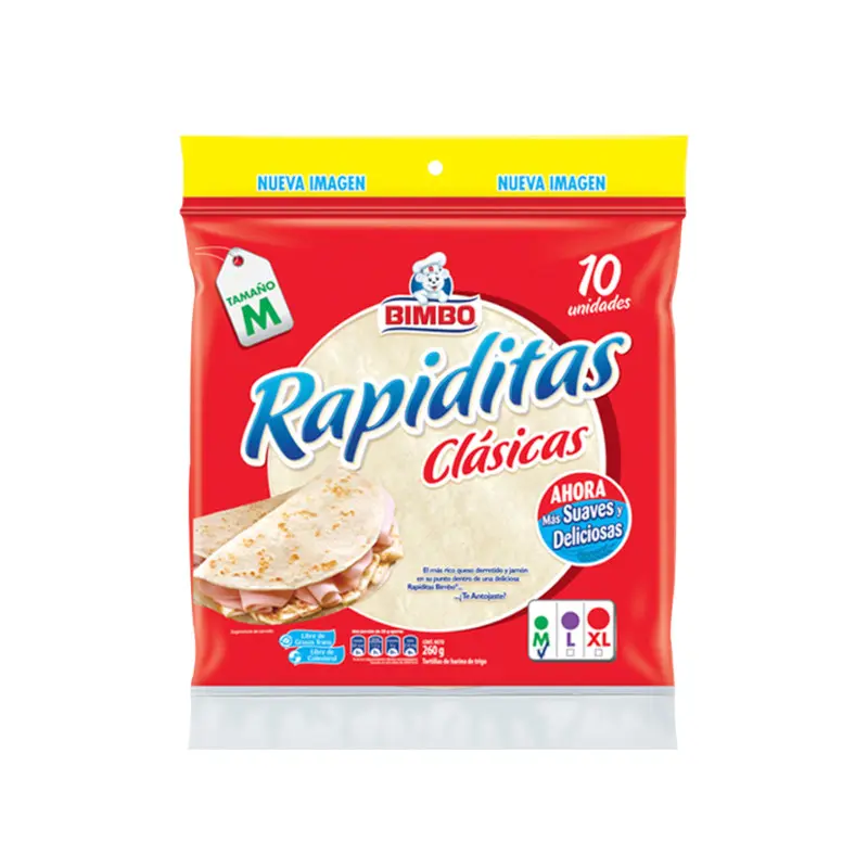 Tortilla De Harina Bimbo Pqt10 260gr