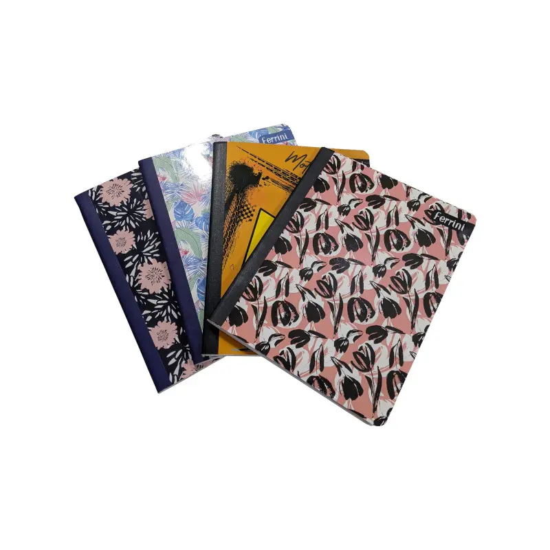 Cuaderno Cosido Gde 200 Pag Ferrini Uv Embossed