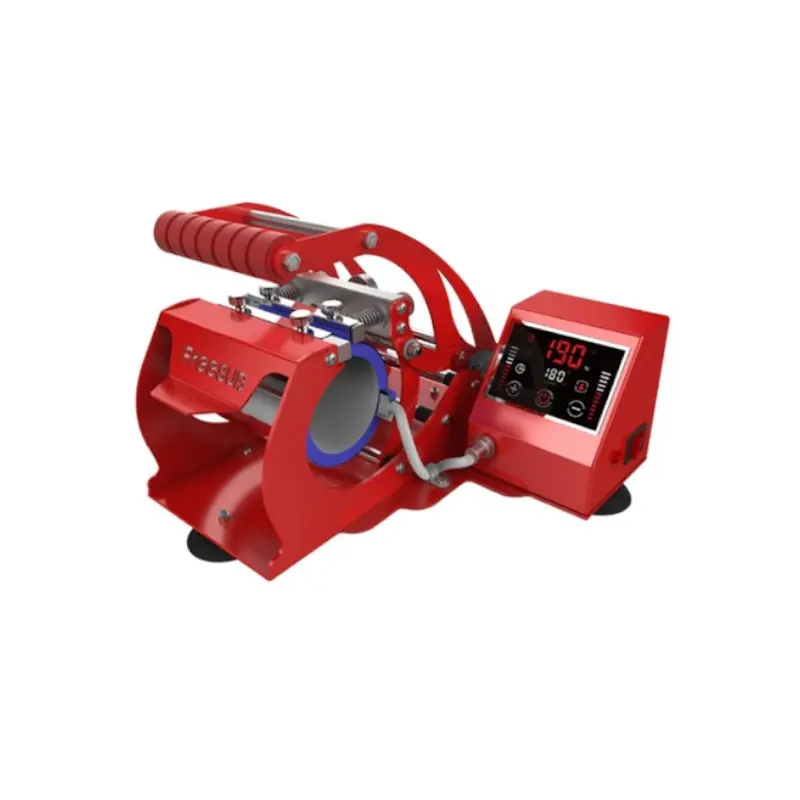 Plancha Para Sublimar 1 Taza Pantalla Tactil 110 V Roja