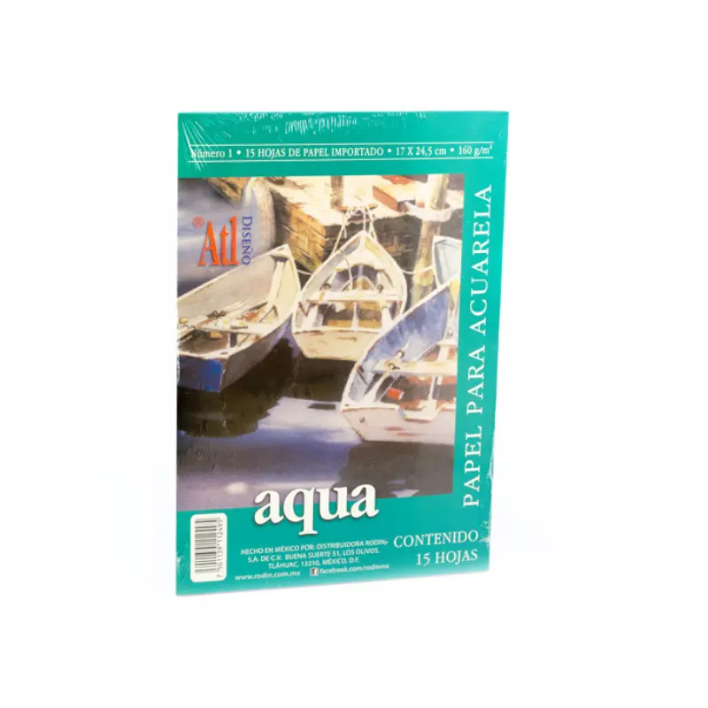 Block Para Acuarela #1 15 Hojas 160Gr 17X24.5cm Atl