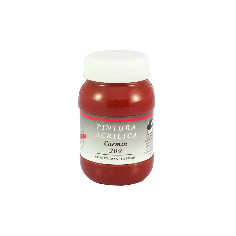 Pintura Acrilica 100 Ml Carmin Atl
