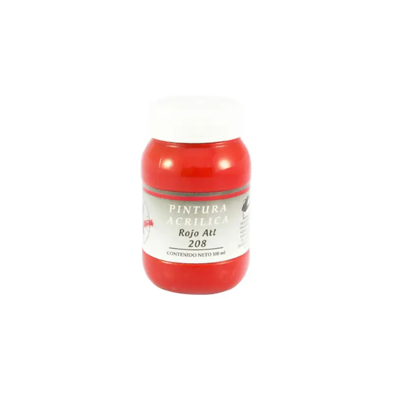 Pintura Acrilica 100 Ml Rojo Atl